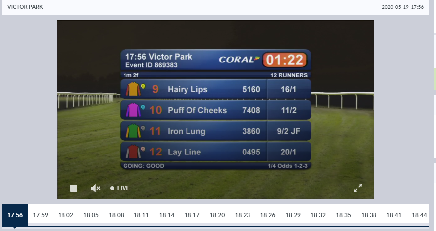 Virtual Horse Racing at Coral