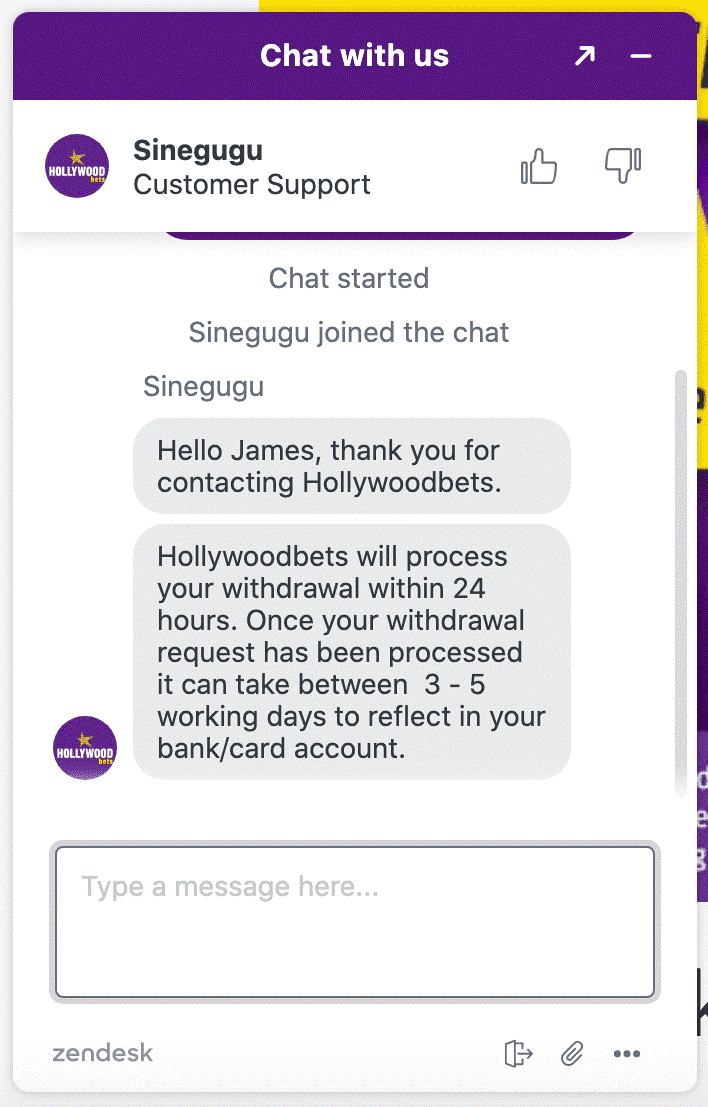 HollywoodBets Chat 2